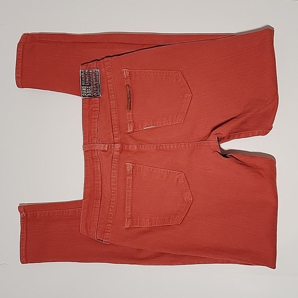 True Religion Halle Mid-Rise Super Skinny Jeans Ankle Tomato Red 29 - Picture 5 of 15